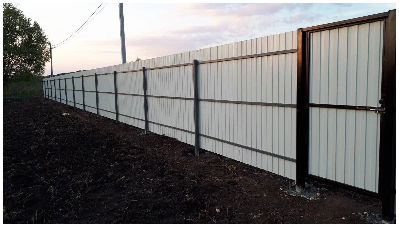 Забор из профнастила в Химках